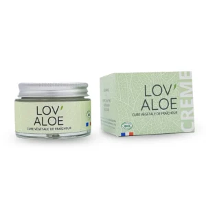 Crème LOV’ALOE Bio – Hydratation intense, apaisement et fraîcheur naturelle 50 ml