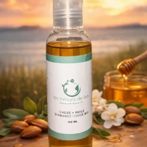Huile d’amande douce au chébé – Soin capillaire douceur