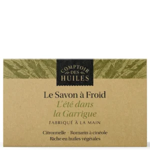 Savon à froid BIO Été dans la Garrigue – Fraîcheur aromatique et purification 100 g