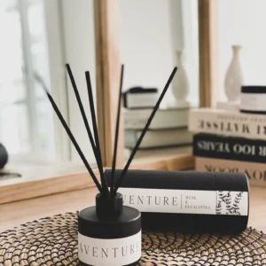 Diffuseur de parfum Musk et Eucalyptus – AVENTURE | Fraîcheur intense et élégance boisée