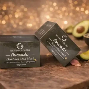 Masque à l’avocat et à la boue de la Mer Morte bio – Nutrition et détox intense 120 g