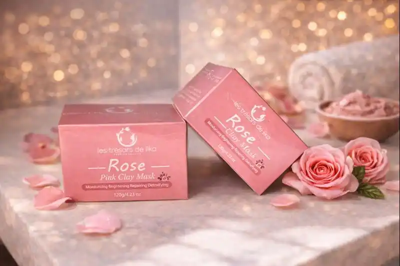 purifier la peau en douceur,apaiser les peaux sensibles,masque argile rose bio,argile rose visage,masque peau sensible naturel,soin visage douceur,masque éclat teint,argile rose cosmétique,Douceur,éclat et peau sensible