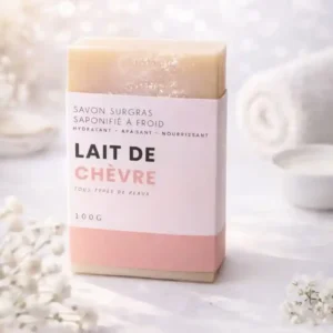 Savon au lait de chèvre – Nettoyant naturel visage & corps peaux sensibles
