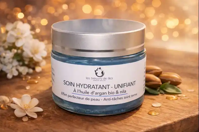 soin hydratant visage,soin unifiant naturel,nila cosmétique,crème visage éclat,teint lumineux,Éclat du teint,illuminer le teint,hydrater la peau