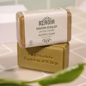 Savon d’Alep au lait de chèvre – Douceur et soin peaux sensibles 100 g