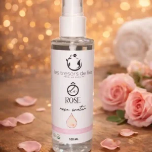 Eau de rose bio – Tonique visage apaisant et éclat naturel 100 ml