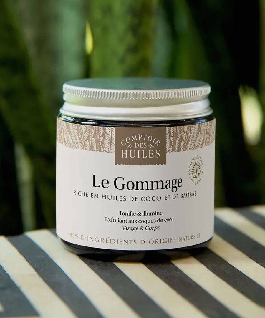 Exfoliation douce et nutrition intense,Visage et corps nourrissant,gommage bio baobab coco,gommage visage corps naturel,exfoliant nourrissant bio,gommage peau sèche,soin exfoliant naturel,cosmétique bio corps,exfolier en douceur,révéler son éclat naturel