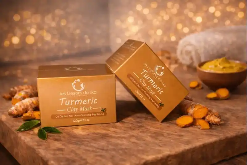 masque argile curcuma,masque visage curcuma,masque éclat teint,curcuma cosmétique,argile visage,réduire les imperfections,illuminer le teint naturellement,Éclat,purification et teint unifié