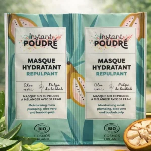 Masque hydratant repulpant à l’aloe vera & pulpe de baobab – Hydratation intense et peau rebondie