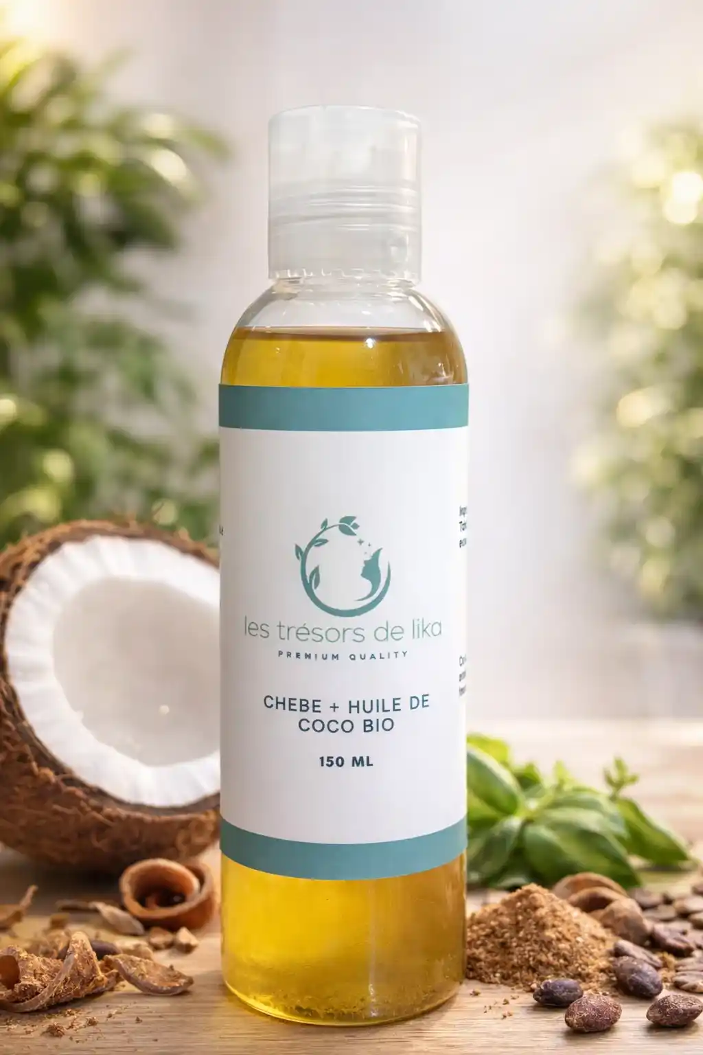 huile de coco au chebe,huile chebe cheveux,soin cheveux afro naturel,huile nourrissante cheveux secs,routine pousse cheveux crépus,huile capillaire chebe,Nutrition intense et pousse des cheveux,favoriser la rétention de longueur cheveux,Pousse et nutrition cheveux