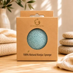 Éponge Konjac Naturelle à l’Aloe Vera – Hydratation, douceur et nettoyage du visage